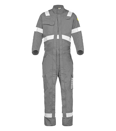 COMBINAISON 2 ZIP ATEX REFLECT 260 XP COLORADO GRIS ACIER MULTIRISQUES CEPOVETT - 22-9J83-8496-6