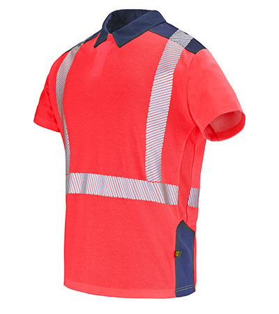 POLO MANCHES COURTES FLUO SAFE XP SIMOUN CEPOVETT - 22-9T86-2002