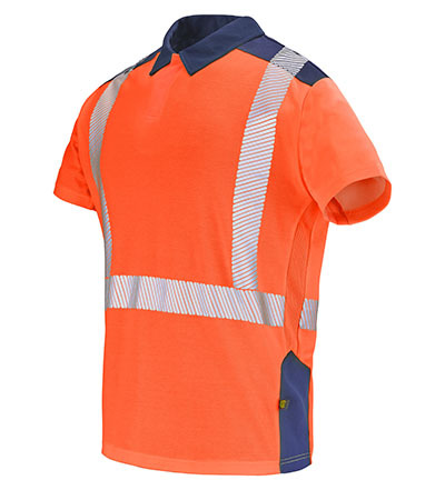 POLO MANCHES COURTES FLUO SAFE XP SIMOUN CEPOVETT - 22-9T86-404