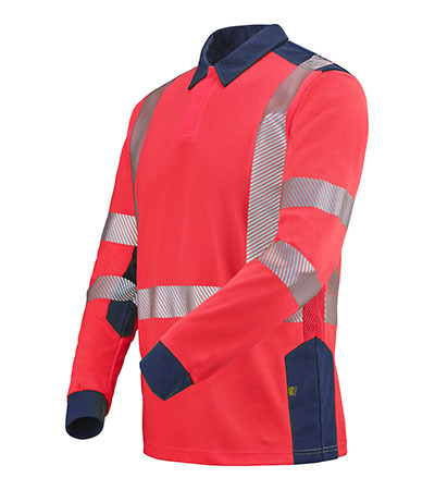 POLO MANCHES LONGUES FLUO SAFE XP PONANT CEPOVETT - 22-9T87-2002