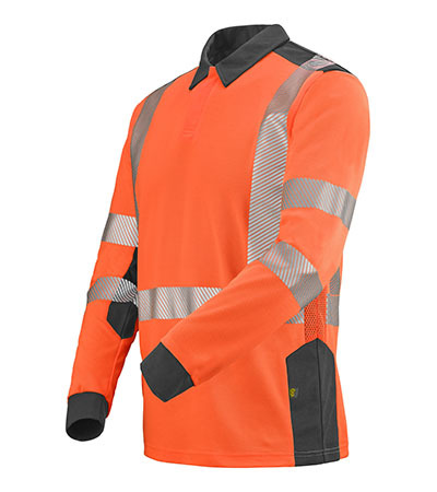 POLO MANCHES LONGUES FLUO SAFE XP PONANT CEPOVETT - 22-9T87-2227