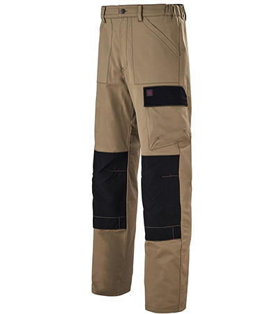 PANTALON RIGGER BEIGE / NOIR ARTISAN LAFONT - LA-1ATLUP-6-204