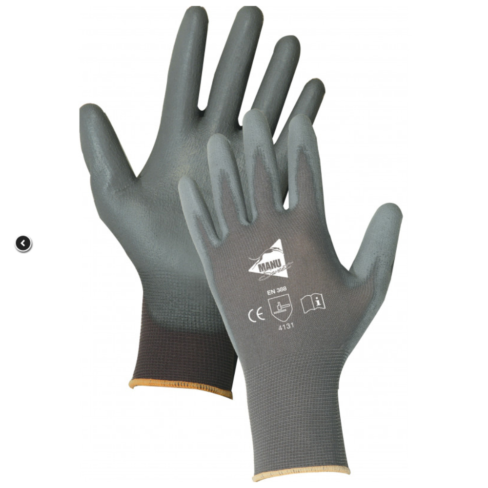 Gants tricot polyamide gris