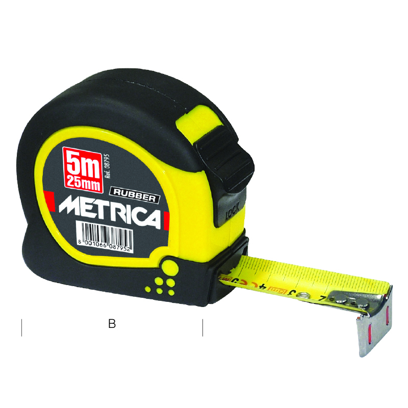 METRE RUBAN RUBBER T.10MX25+CROC METRICA - 08800