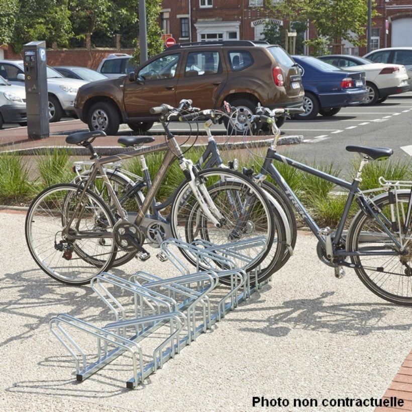 Range 6 vélos au sol Modèle Hollande face à face - MOTTEZ - B196C