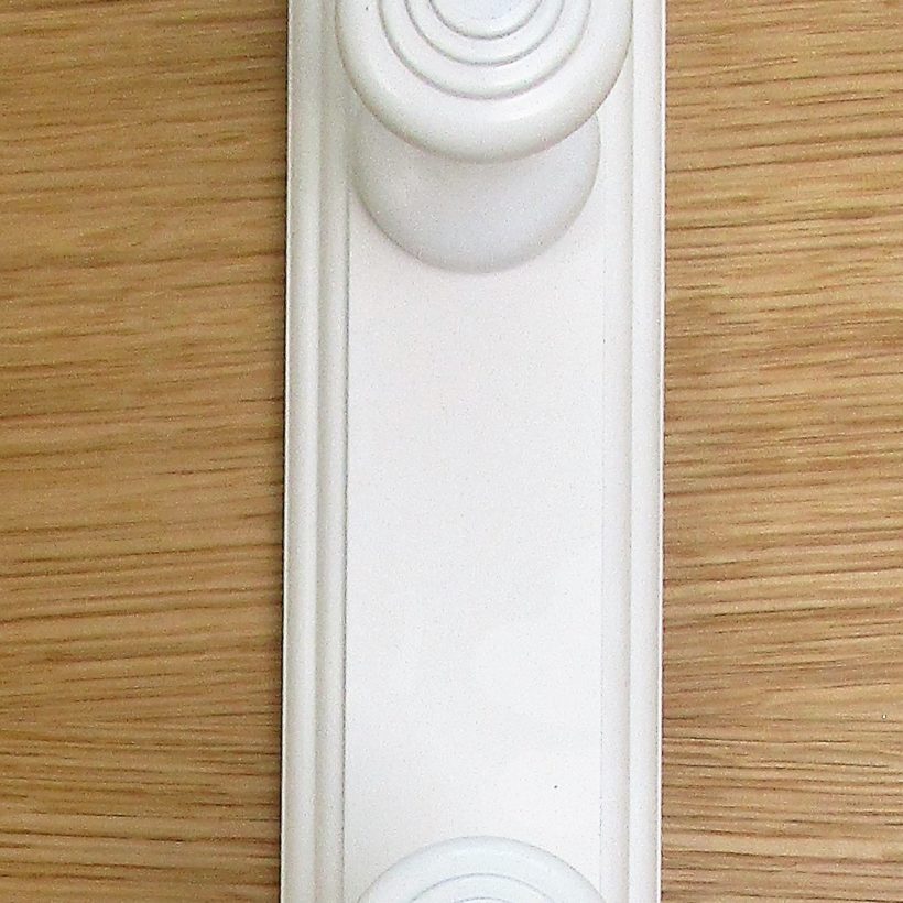 Portemanteau mouluré 4 têtes blanc - MOTTEZ - B817V4BC