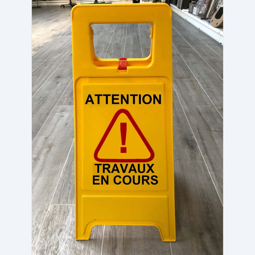 Chevalet de signalisation « Travaux en cours » - MOTTEZ - M002CT