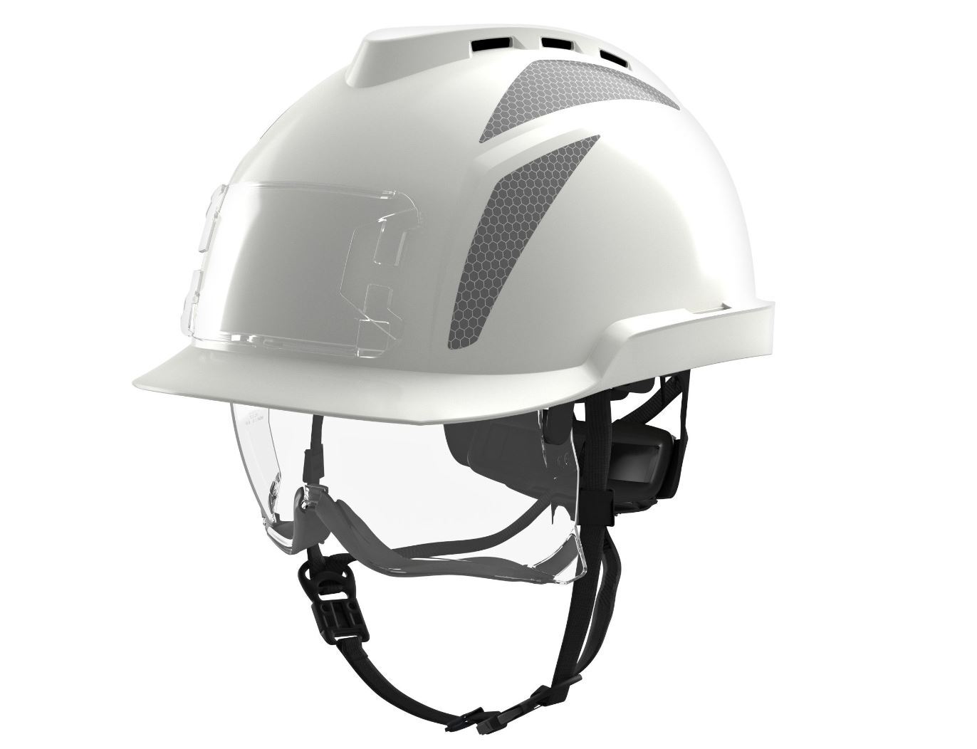 Casque de chantier ventilé V-GARD 930 avec surlunettes - MSA - GVC1A-C0005G0-000