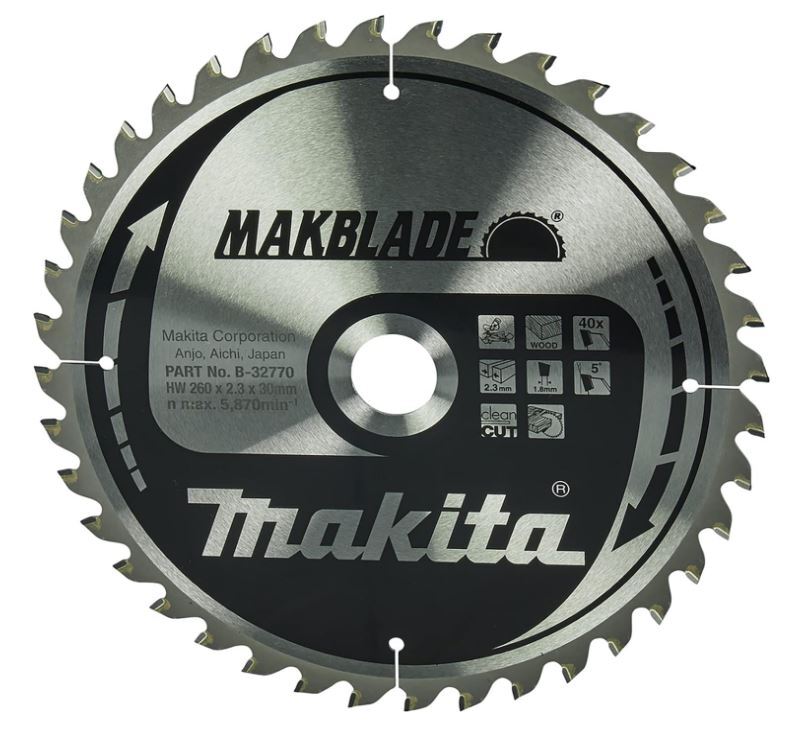 DISQUE BOIS MAKBLADE MAKITA 260 x 30 mm - B32770