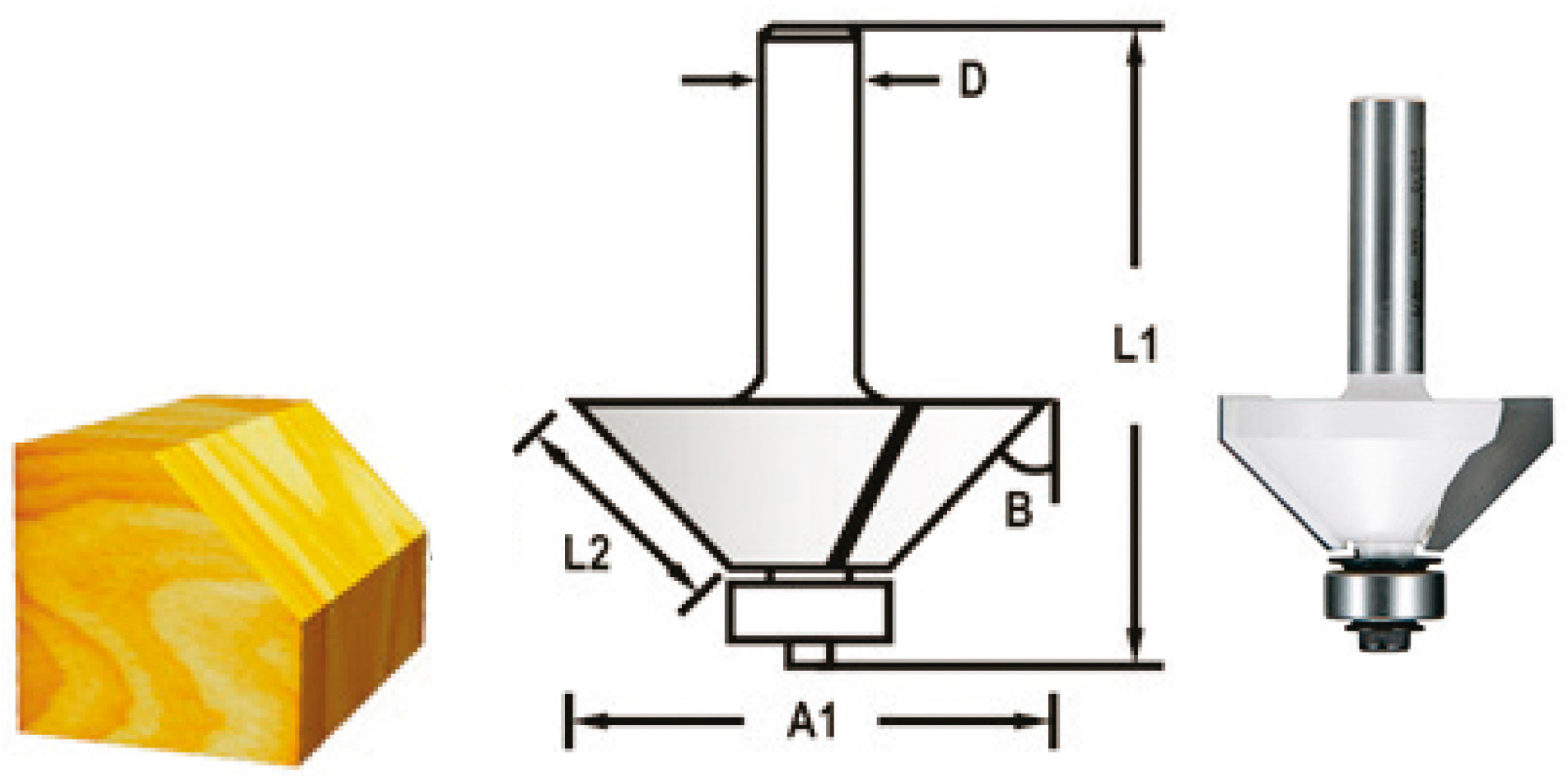 FRAISE CHANF+RLT Q12 D50,8 A45 MAKITA - D48723