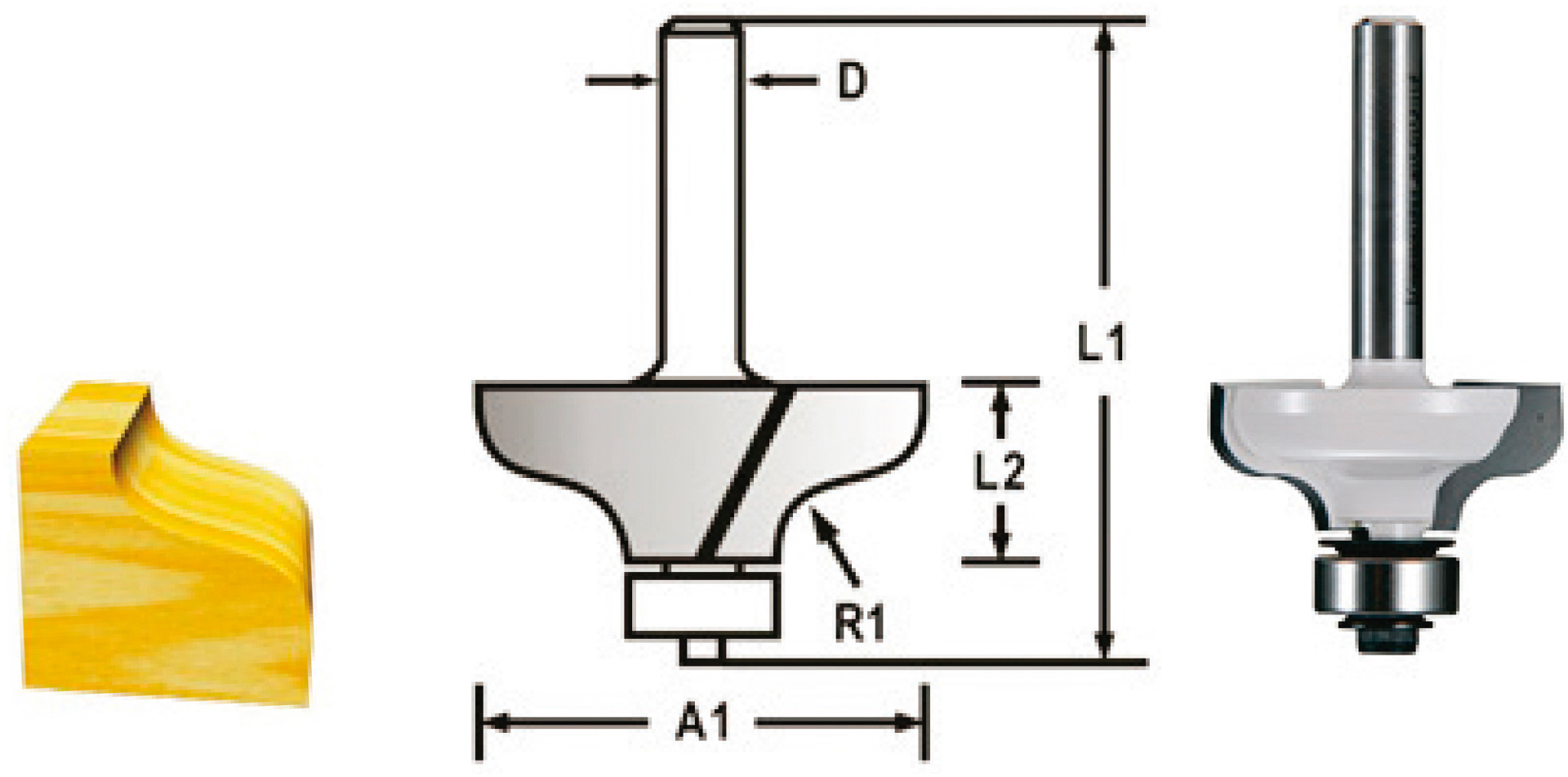 FRAISE DOUCINE SPL+RL Q8 D38,1 MAKITA - D48789