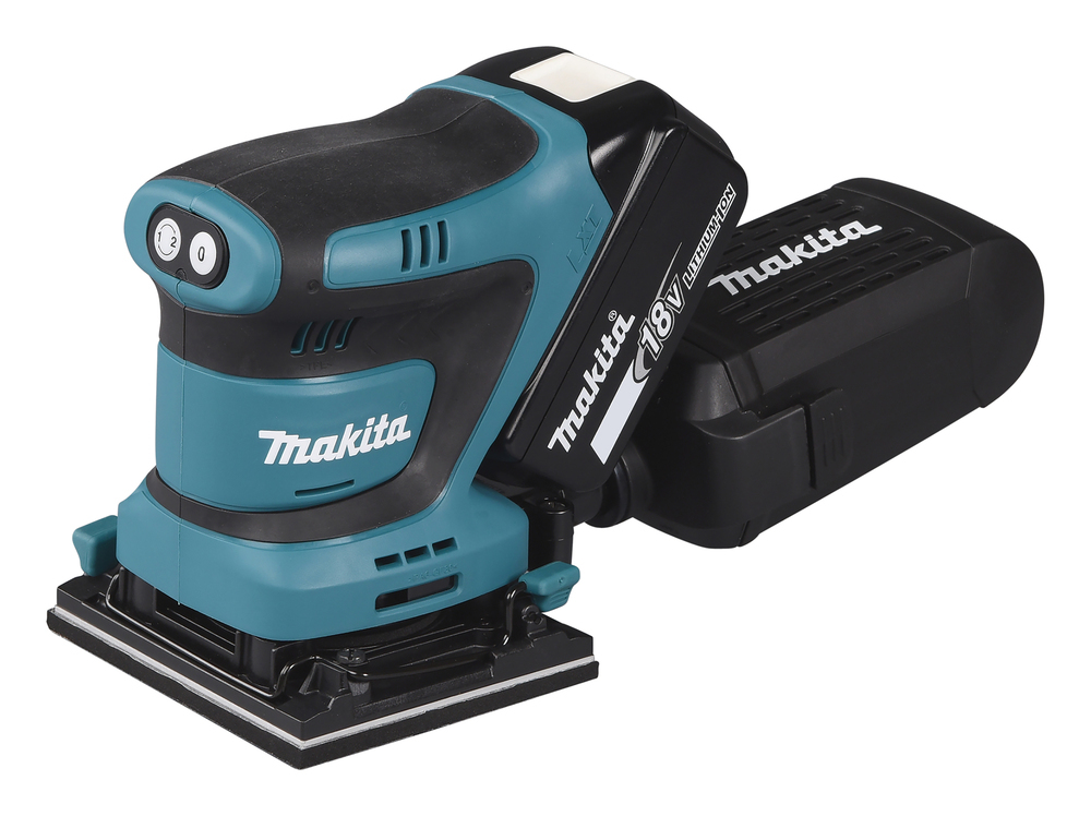 Ponceuse vibrante MAKITA LXT 18 V Li-Ion 5 Ah 112 x 102 mm - DBO480RTJ