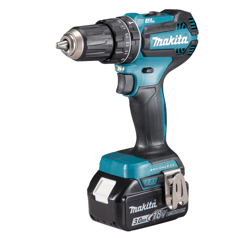 Perceuse Visseuse à percussion sans fils 18 V 3 Ah, 2 batteries- MAKITA - DHP485RFJ