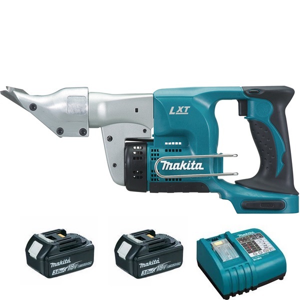 Cisaille métal MAKITA 18 V Li-Ion+ 2 batteries 18V 3Ah + coffret standart - DJS130RFE