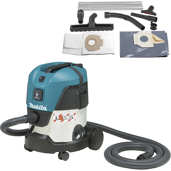 ASPIRATEUR MAKITA 20 L 1000 W 210 MBAR ( KIT D'ACCESSOIRES) - VC2012L