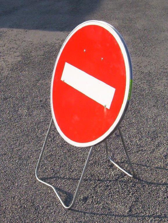 PANNEAU DE SIGNALISATION  BK1 SENS INTERDIT 850MM T2 NADIA SIGNALISATION N002PDIS850GALPSBK1C