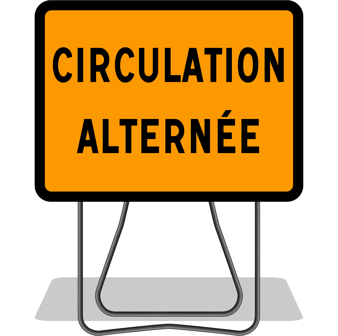 PANNEAU DE SIGNALISATION KC1 CIRCULATION ALTERNEE 800X600 T1 NADIA SIGNALISATION - 201233