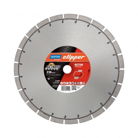 Disque diamant SILENCIO EXTREME BETON NORTON CLIPPER - 70184601168X