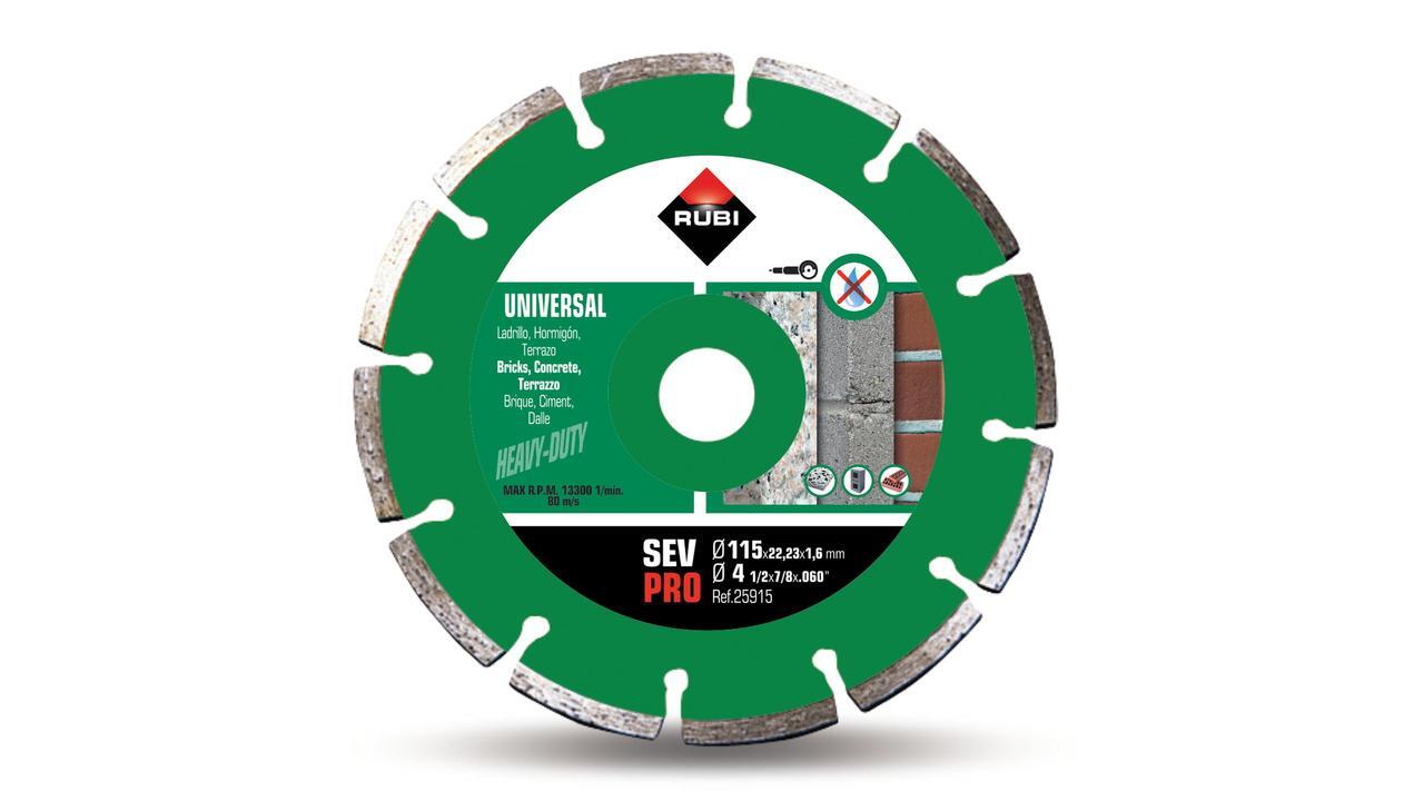 Disque diamant général segmenté génie sev 115 pro RUBI - 25915