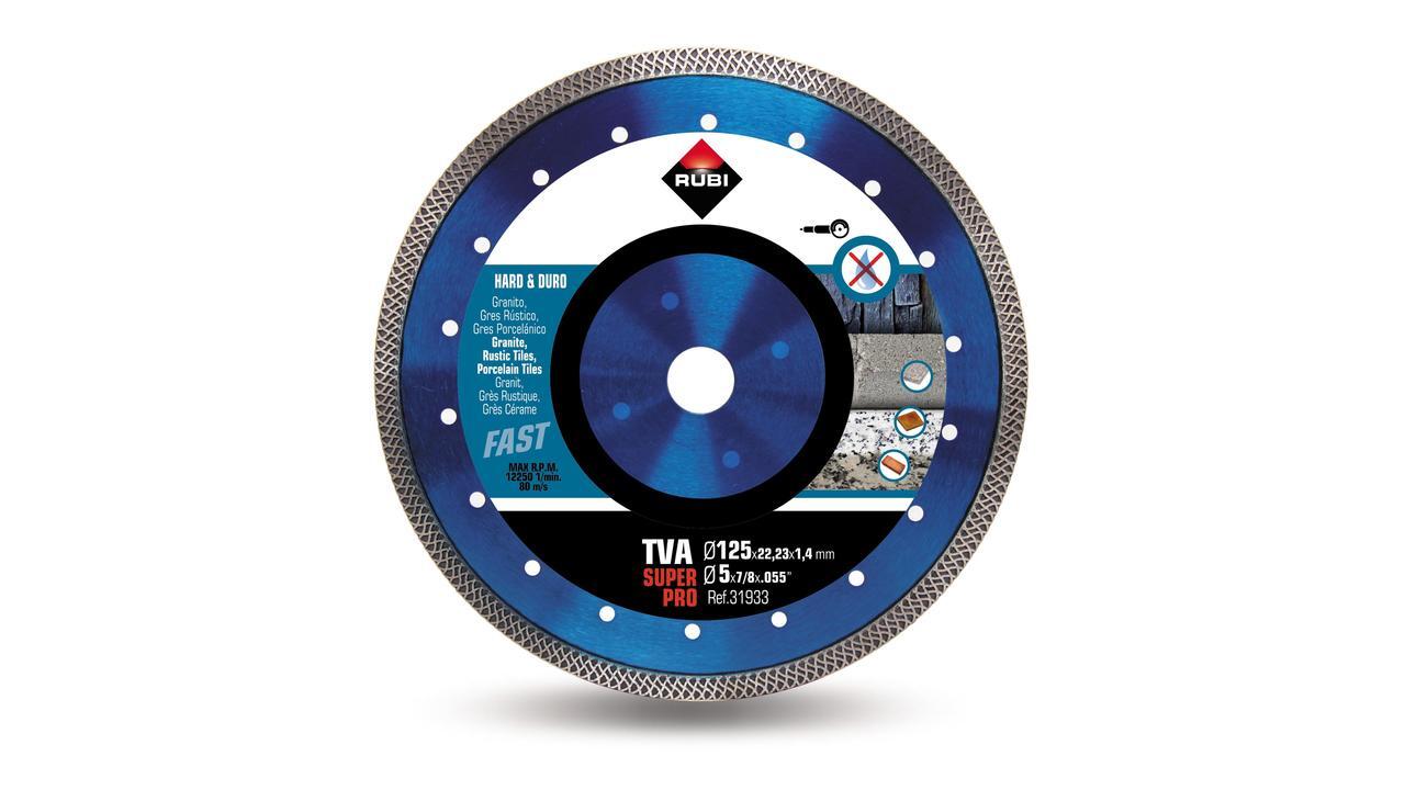 Turbo viper disque diamanté pour matériau dur tva 125 superpro RUBI - 31933