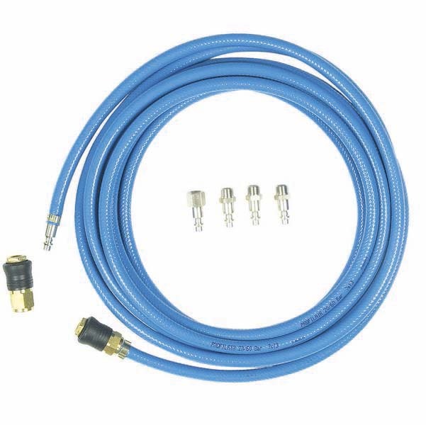 Rallonge tuyau air 10m rap.bleu+5 raccords STILKER - 06367