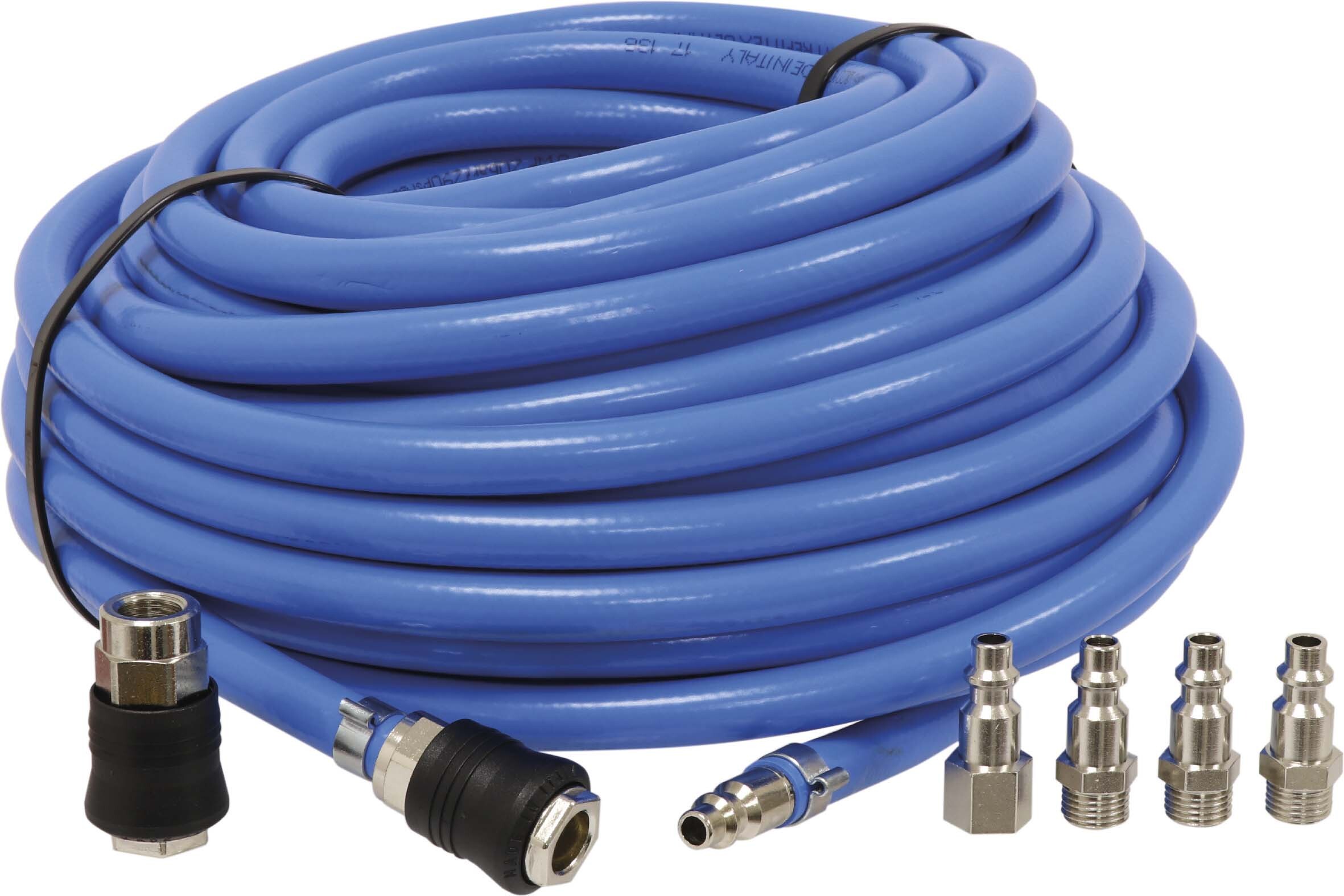 Rallonge tuyau air 20m rap.bleu + 5 raccords STILKER - 06498