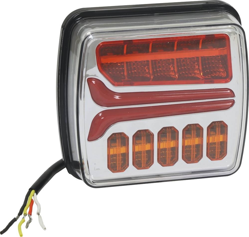 Feu arrière carré led 12/24v 4 fonctions SODIFLASH - 16036