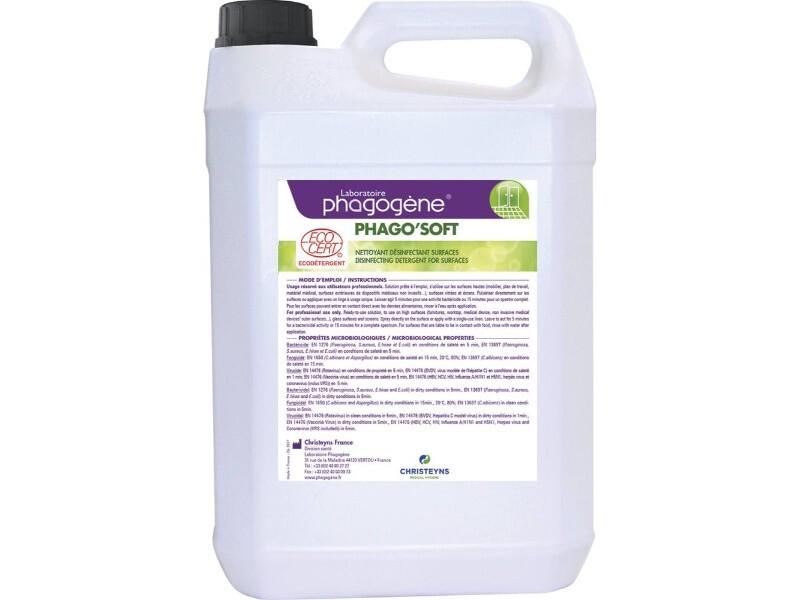 Nettoyant désinfectant phagosoft 5l CHRISTEYNS - 57605