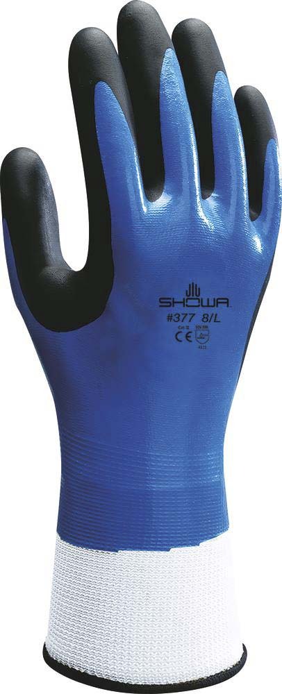 Gants milieux huileux enduit nitrile dos SHOWA - 65140