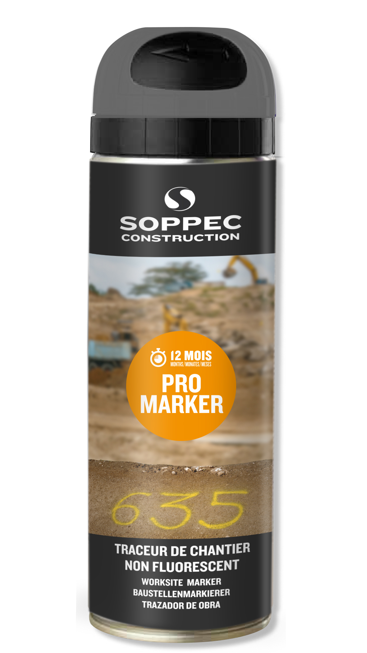 TRACEUR DE CHANTIER SOPPEC NON FLUORESCENT PROMARKER GRIS 9-12 MOIS - 141507