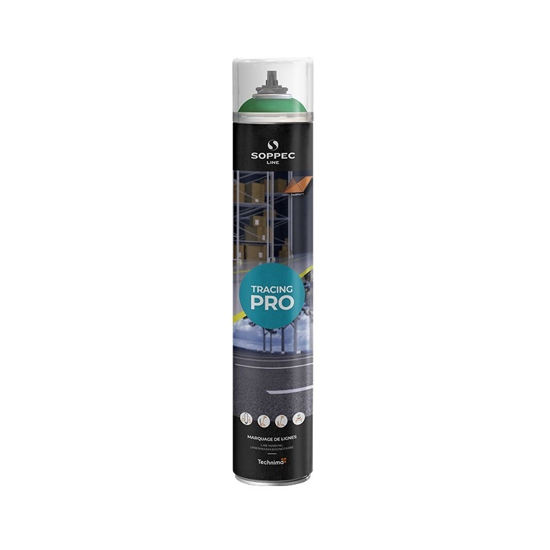 Peinture VERTE en aérosol TRACING PRO SOPPEC - 152005O