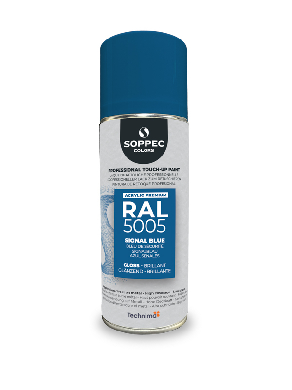 SOPPEC ACRYL PREMIUM RAL5005  BRILLANT 400ML ( bleu de sécurité) - 424115 SOPPEC -