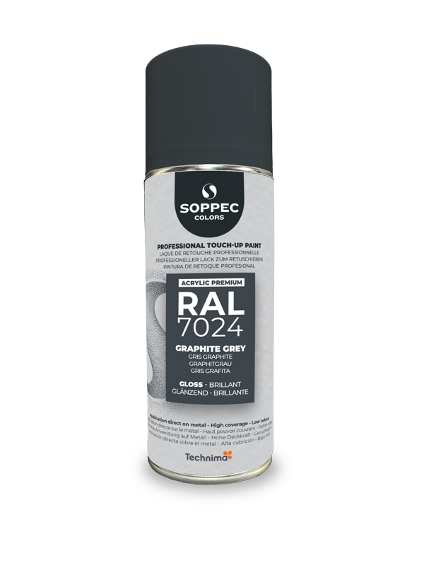 SOPPEC ACRYL PREMIUM RAL7024  BRILLANT 400ML (gris graphite) - SOPPEC - 424126