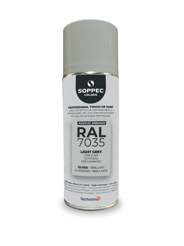 SOPPEC ACRYL PREMIUM RAL7035 BRILLANT 400ML (gris clair) - SOPPEC - 424127