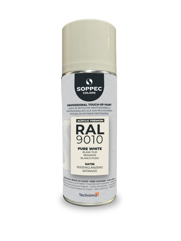 SOPPEC ACRYL PREMIUM RAL9010 SATIN 400ML (blanc pur) - SOPPEC - 424136