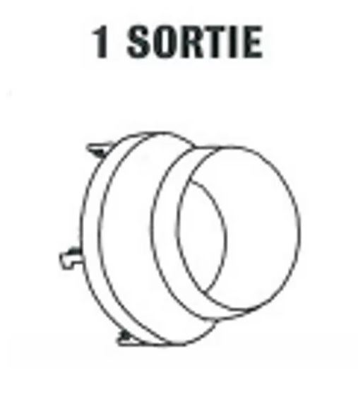 Départ de Gaine 1 Sortie diamètre 350mm pour HPV35 et HPV55 - SOVELOR - ACC2003