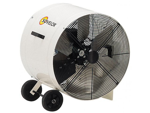 VENTILATEUR EXTRACTEUR HELICOIDE MOBILE SOVELOR SUR ROUES DIAMETRE 600 -V600