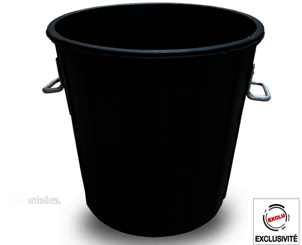 POUBELLE DE CHANTIER 75 LITRES ALLEGEE CAOUTCHOUC TALIAPLAST - 330203