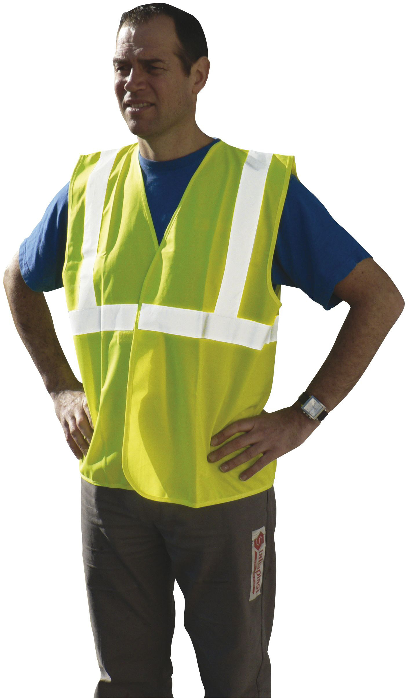 Gilet de signalisation classe 2 jaune fluo taille unique TALIAPLAST- 550554