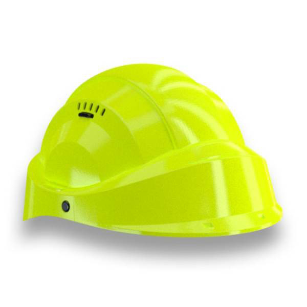 CASQUE 'ORIZON' FLUO JAUNE VISIERE FLUO JAUNE TALIAPLAST - 563577