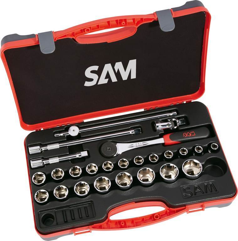 COFFRET 25 OUTILS 1/2' SAM OUTILLAGE - 75SH25