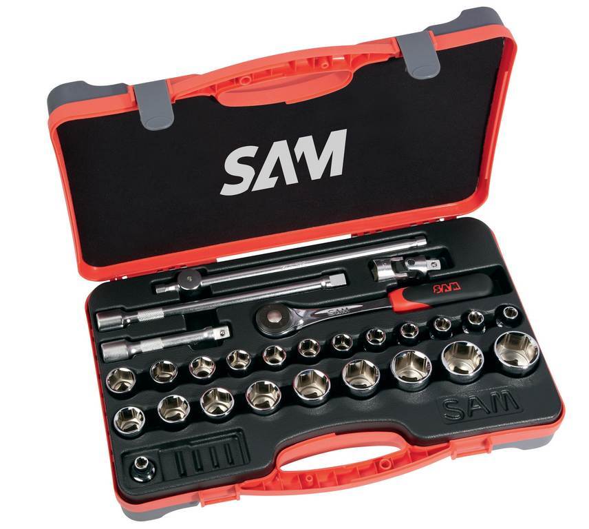 COFFRET 27 OUTILS 1/2' SAM OUTILLAGE - 75SH27PA