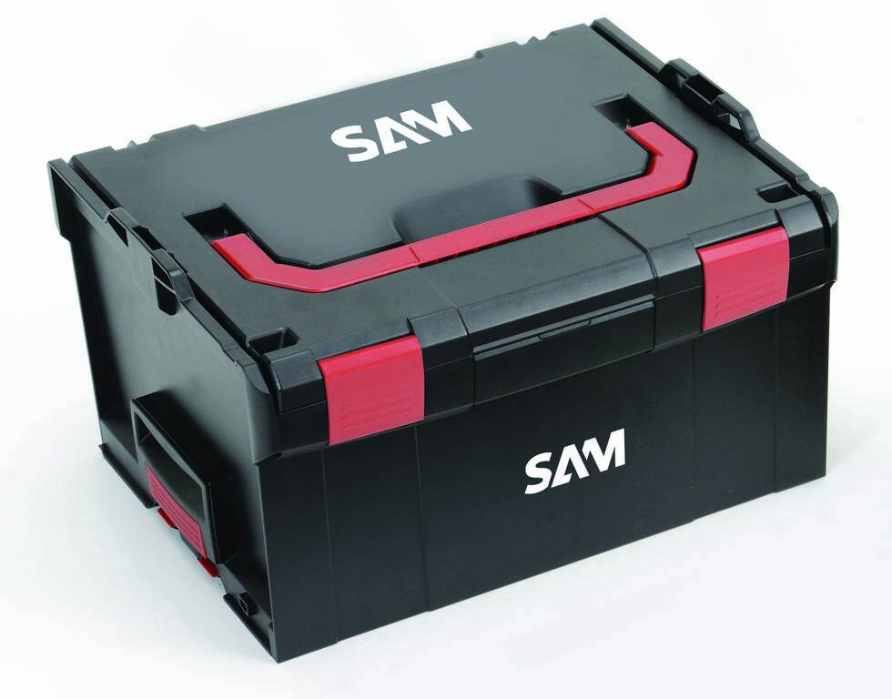 CAISSE DE RANGEMENT PLASTIQUE TRANSPORTABLE 253MM SAM OUTILLAGE - BOX5X