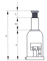 CRIC BOUTEILLE SAM OUTILLAGE 30 T - HCB-30