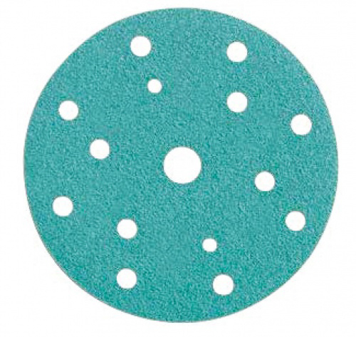 Papier abrasive ''green'' d77 mm - pas de trous p80 100pcs RODAC - RA077000080