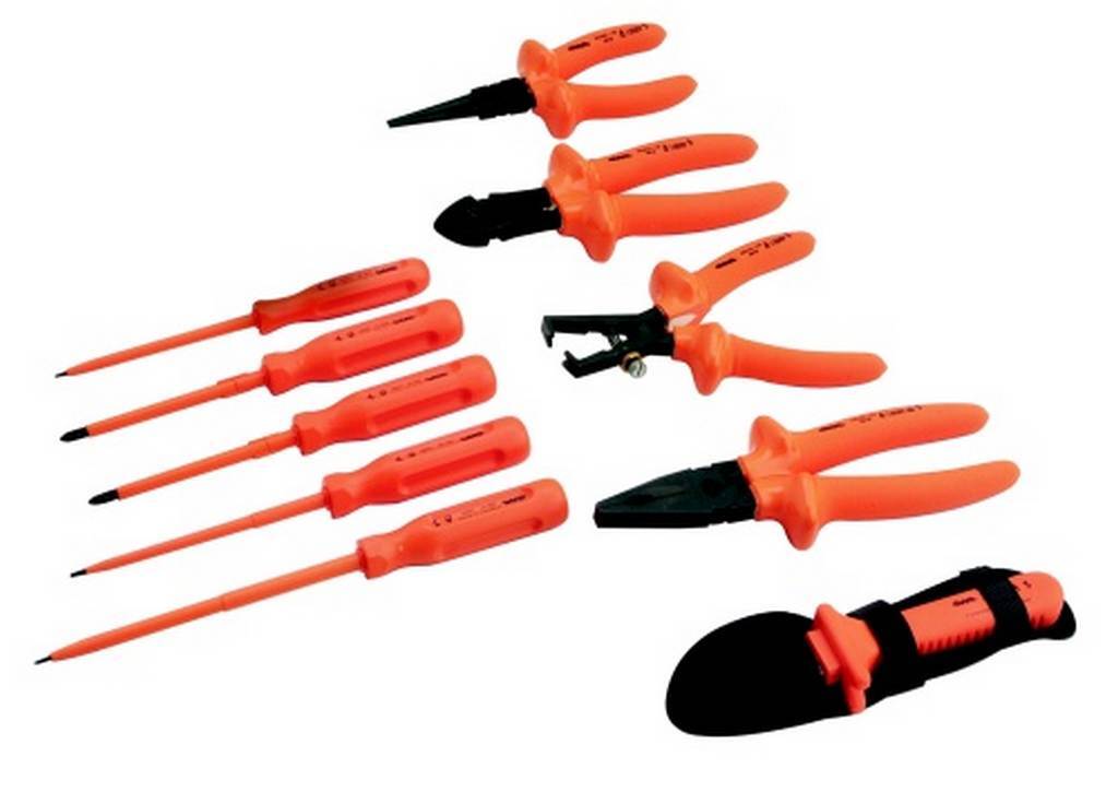 COMPO. 11 OUTILS ISOLES DANS SACOCHE CUIR SAM OUTILLAGE - Z11PCE