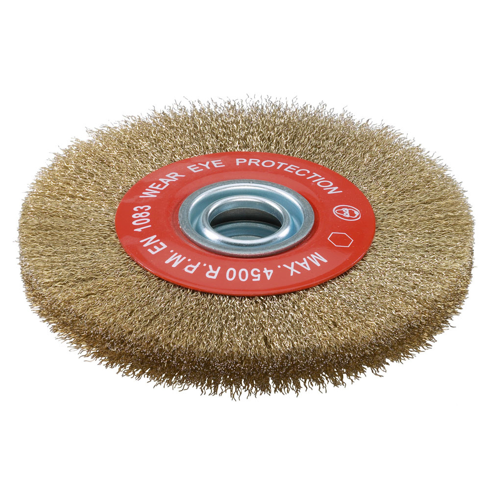 BROSSE CIRCULAIRE AVEC BAGUES D.200X25X32FIL ONDULE LAITONNE SIDAMO - 10306012