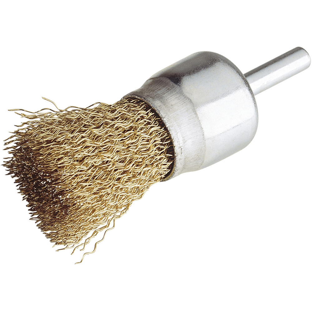 BROSSE PINCEAU SUR TIGE 6MM D.25 FILS ONDULES LAITONNES SIDAMO - 10314018