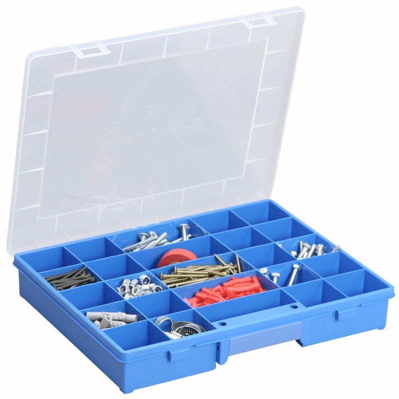 COFFRET EN POLYPROPYLÈNE SORI BLEU 25 CASES 370X295X60 - 457250