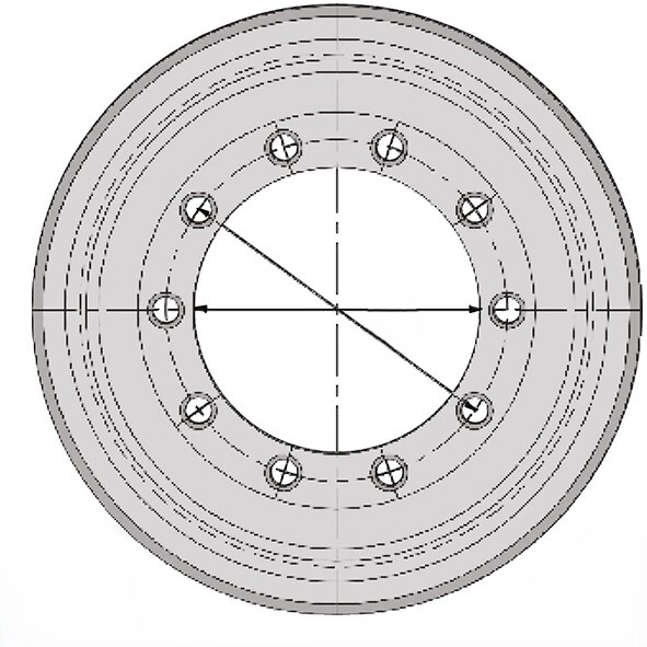 Jante basse creuse 80k 11.75x22.5 10/0 281x335 a3 15.7 6.5/12 9006p2 vt ci - R000759